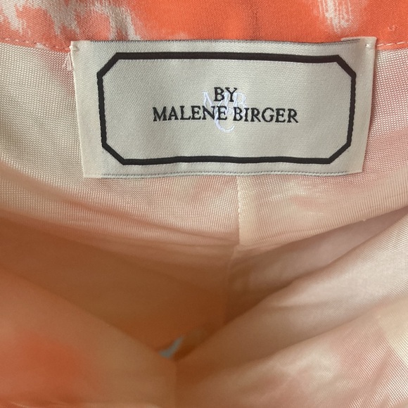BY MALENE BIRGER orange and white silk shorts size 36 - Picture 13 of 13